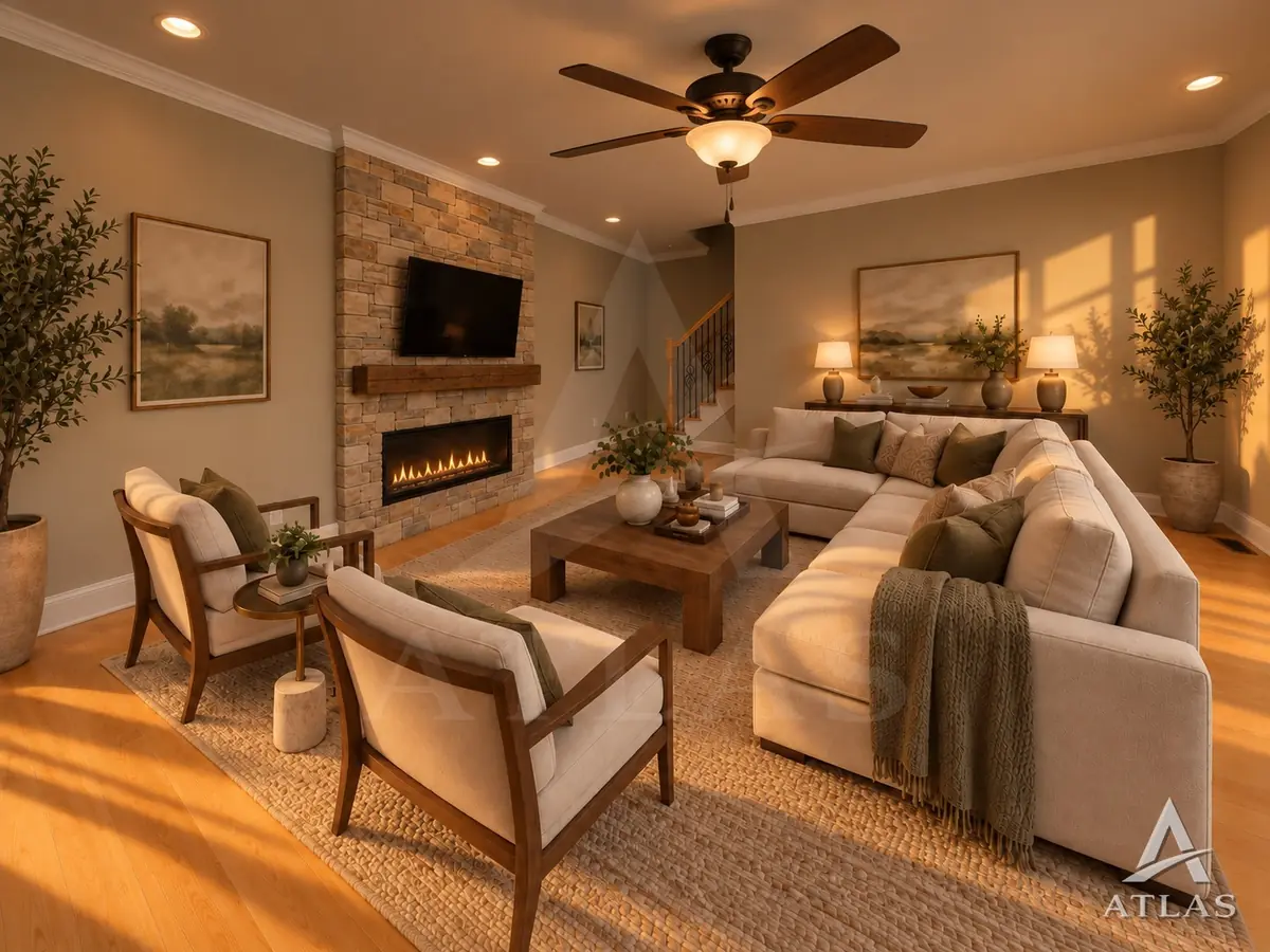 Family Room photo, sample kitchen water loss