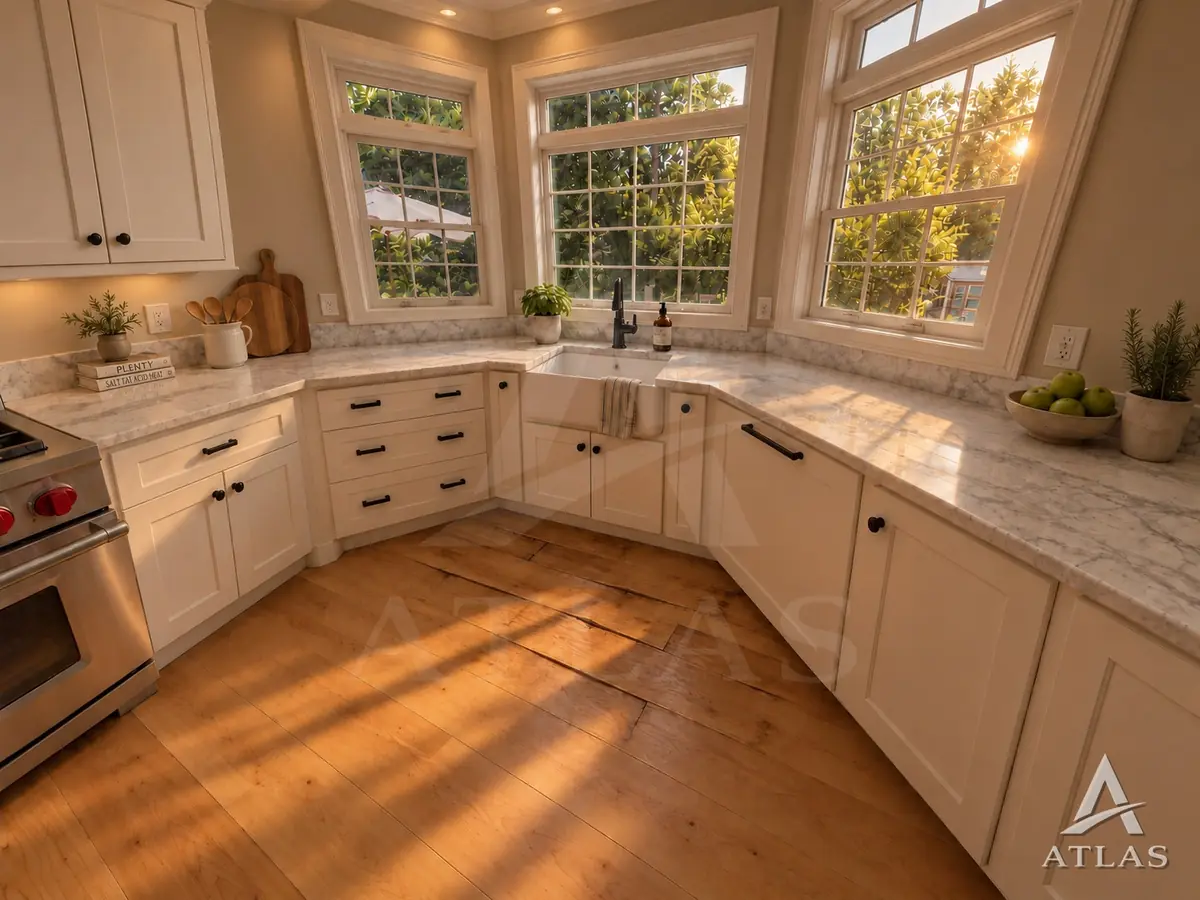 Kitchen photo, sample kitchen water loss